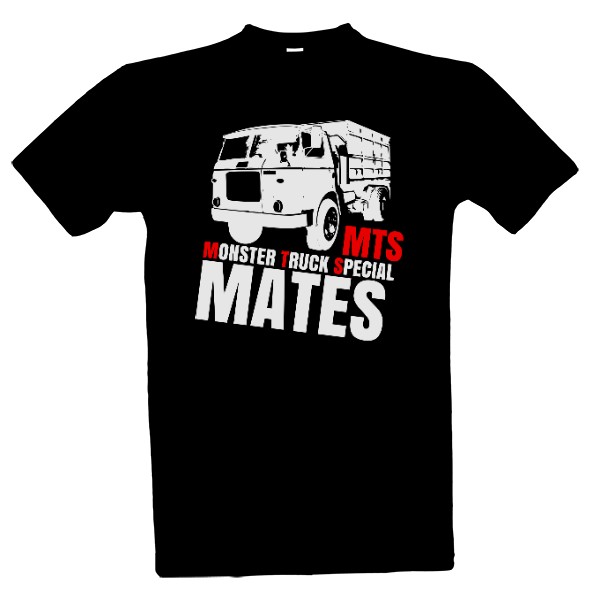 Tričko s potiskem Náklaďák MTS - MATES