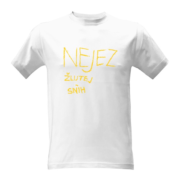 Tričko s potiskem Nejez žlutej sníh